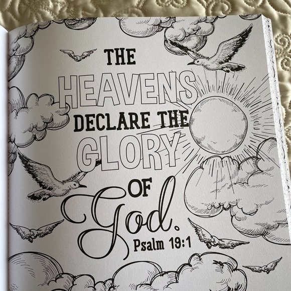 Be Still and Know I am God Adult Coloring Book, New - Picture 5 of 8